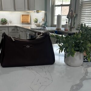 Kate Spade Dark Brown Nylon Shoulder Bag